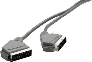 Kabel SCART SpeaKa Professional 11710C111, 21-pin, 1x wtyk M SCART na 1x wtyk M SCART, czarny, 1,2 m