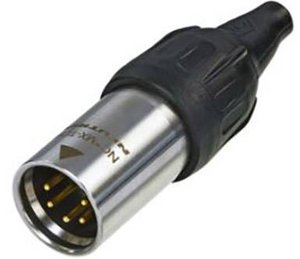 Złącze męskie XLR Neutrik NC5MX-TOP, złącze męskie proste, 1 szt.