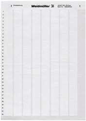 Etykieta kablowa Weidmüller LM WriteOn 15X70 WS 1759871044-1, 30 x 15 mm, etykiety na arkuszu: 52, 1 ark.