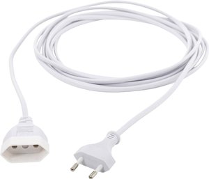 HAWA R695 zasilanie przedłużacz  2.5 A biały 3.00 m H03VVH2-F 2X 0,75 mm² konstrukcja płaska