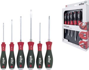 Zestaw wkrętaków do rowków / Phillips 6-cz. Zestaw wkrętaków Wiha  21250