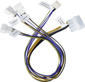 Przejściówka do wentylatora, Akasa, 4-pin / 4-pin Molex