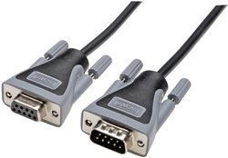 Przedłużacz szeregowy Digitus, [1x złącze męskie D-SUB 9-pin - 1x złącze żeńskie D-SUB 9-pin], 10.00 m