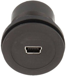 MIni-gniazda do zabudowy USB 2.0 Schlegel RRJ_MINIUSBSW_BB, 1 szt.