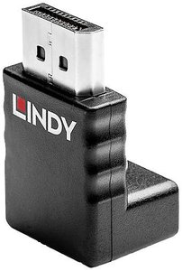 Przejściówka, adapter DisplayPort LINDY 41366, [1x złącze męskie DisplayPort - 1x złącze żeńskie DisplayPort]