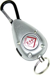 Alarm kieszonkowy kh-security  100190   z LED  srebrny