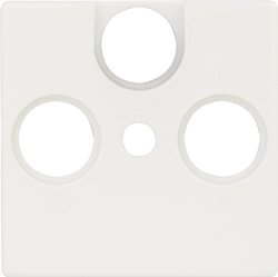 REV osłona gniazda Quadro SAT REV 0236640106, biały