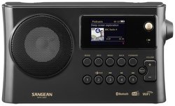 Radio internetowe Sangean WFR-28BT DAB+, FM funkcja ładowania akumulatora, obsługa Spotify czarny