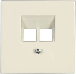 Gniazdo UAE/IAE/ISDN Jung LS969-2UA kremowo-biały