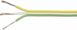 Kabel typu linka 3 x 0,14 mm² żółto, biało1/>zielony 606888 25 m
