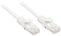 Kabel LAN LINDY 48205, 1 szt., RJ45, CAT 6, U/UTP, 5.00 m, biały