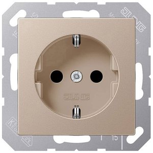 Jung A1520NCH Gniazdko zasilania 16 A 250 V, szampan Gniazdo elektryczne Jung A1520NCH szampan