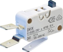 Mikroprzełącznik D419-V3AA 250 V/AC 0.1 A 1 x wł/(wł) ZF  chwilowy 1 szt.