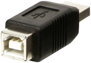 Przejściówka, adapter USB 2.0 LINDY 71231, [1x złącze męskie USB-A 2.0 - 1x złącze żeńskie USB-B 2.0]