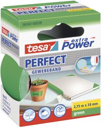 tesa extra Power® Perfect taśma tekstylna — do wymagających zastosowań wewnętrznych i zewnętrznych, maksymalna siła klejenia, odporna na warunki atmosferyczne Taśma materiałowa tesa® extra Power 56343-00039-03, 1 szt.