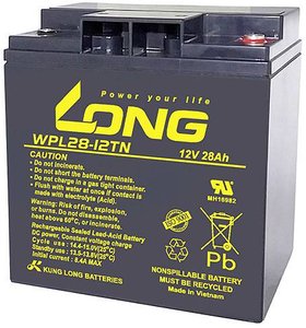 Akumulator ołowiowy Long WPL28-12TN WPL28-12TN, AGM, 12 V, 28 Ah