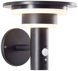 Lampa ścienna solarna z czujnikiem ruchu Brilliant Garvina G40405/06, 3 W, 430 lm, 3000 K, IP44