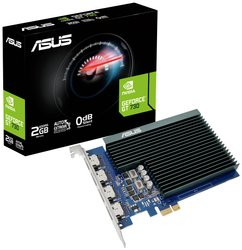 Asus Karta graficzna Nvidia GeForce GT730   2 GB GDDR5-RAM PCIe x1  HDMI Pasywne chłodzenie