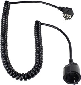 Przedłużacz AS Schwabe 70410,230 V/50 Hz, 16 A, 3600 W, Czarny