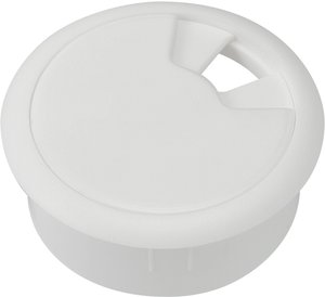 Przepust kablowy TRU COMPONENTS 530045 530045-WH, (Ø x W) 68 mm x 27 mm, ABS, 1 szt.