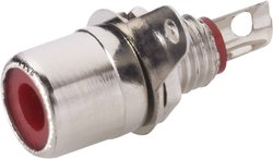 Złącze męskie RCA/Cinch 641 BR BKL Electronic 641 BR złącze żeńskie do wbudowania pionowego Ilość styków: 2  srebrny 1 szt.