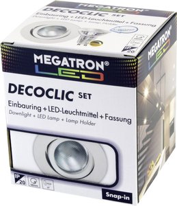 Lampa do zabudowy Megatron  MT75401  6 W 400 lm