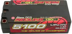 Gens ace Redline Series 5100mAh 7.6V 130C 2S2P HardCase HV Akumulator litowo-polimerowy Pakiet akumulatorów (LiPo) 7.6 V 5100 mAh 130 C Gens ace Hardcase