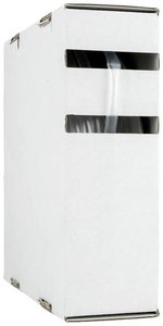Rurki termokurczliwe bez kleju, H-1, obkurcz: 2:1, 6,4 - 3,2mm, przezroczyste, w kartonie dyspenserowym 10m Rurka termokurczliwa bez kleju Hongshang H-1 2111164298, 2:1, od 6.40 mm do 3.20 mm, 10 m