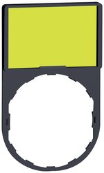 Uchwyt do etykiety Schneider Electric ZBY6102, 50 x 30 mm, biały/żółty