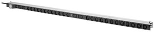 DIGITUS Basis IT PDU, 1-fazowy 32A, 24 x C13, 4 x C19, kabel zasilający 3 m, wtyczka IEC 60309 32 A  Listwa złączy wtykowych do szafy serwerowej Digitus DN-95451 (S x W x G) 45 x 60 x 1389 mm