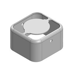 12,8 x 12,3 x 7,5 mm, dwuczęściowa, ciągniona bez szwu osłona RF/ramka osłony EMI (CRS) Ekranowa rama osłonowa Masach TECH EMI/RFI-Abschirmung MS128-10F, 1 szt.