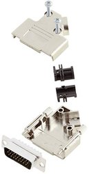 Zestaw listew męskich D-Sub TRU COMPONENTS TCD45PKM15HDP26K 7709352, rzędy: 3, styki: 26, 45 °, 1 szt.