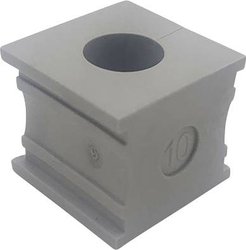 Przepust kablowy TRU COMPONENTS KT 10 TC-10329240, (D x S) 21 mm x 21 mm, elastomer, 1 szt.