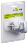 Przejsciówka, adapter podróżny Goobay gniazdo USA, Włochy, UK / wtyk polski