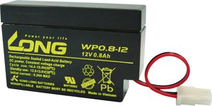Akumulator ołowiowy Long WP0.8-12 WP0.8-12, AGM, 12 V, 0.8 Ah
