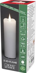 Konstsmide 1828-100 Świeca LED biały ciepła biel (S x W) 5 cm x 15.2 cm Timer, z przełącznikiem