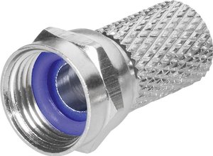 Złącze BKL Electronic 0403018/B, proste, mosiądz niklowany