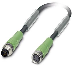 Kabel do czujników/elementów wykonawczych Phoenix Contact SAC-4P-M 8MS/0,6-PUR/M 8FS 1682155, Złącze żeńskie M8, proste, 1 szt.