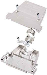 Obudowa złącza D-SUB encitech DTXL37-HI-SJS-M3-T-K 6560-5703-34, odlew cynkowy, 180 °, 1 szt.