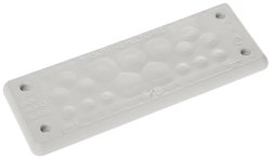 Płyta przelotowa Trelleborg MH-24 F 17-2 LIGHT GREY UL94 V-0 IP65  TPE  Screw 107296B, (D x S x W) 154 x 56 x 19 mm, TPE, 1 szt.