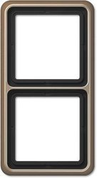 Jung CD582GB rama 2-krotnie  Osłona Jung CD582GB brąz