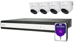 Zestaw monitorujący ABUS Performance Line TVVR33842D analogowy, AHD z 4 kamerami 2560 x 1940 px 1 TB