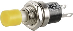 Przycisk TRU COMPONENTS TC-R13-24A1-05 YE 1587870, 7.2 mm, 250 V/AC, 1.5 A, 1 szt.