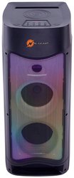 N-GEAR LGP72 Let's go Party Głośnik Bluetooth, system dźwiękowy z mikrofonem karaoke, dyskotekowe diody LED, funkcja powerbanku i głośnik Bluetooth o mocy 450 W Zestaw do karaoke N-Gear Party Speaker 72 LGP72, 1 szt.