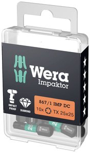 Bit Torx T 25 Wera  05057625001 D 6.3 10 szt.