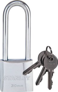 Kłódka STANLEY 81060 371 401 30 mm    z zamkiem kluczykowym