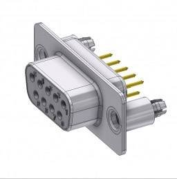 Złącze żeńskie D-Sub Deltron Connectors DTS 09 SY/2 M86UN, rzędy: 2, styki: 9, 180 °, 1 szt.