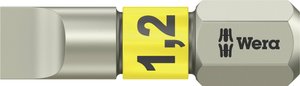Frez płaski ze stali nierdzewnej 1,2 x 6,5 x 25 mm Bit płaski Wera 05071002001 1 szt.