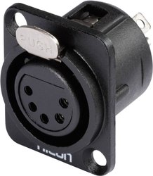 Złącze montażowe XLR, 3-Pin Hicon HI-X5DF-M