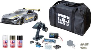 Model samochodu RC Tamiya Mercedes Benz AMG GT3, 1:10, Zestaw ekonomiczny